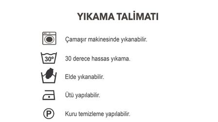 Yıkama Talimatı